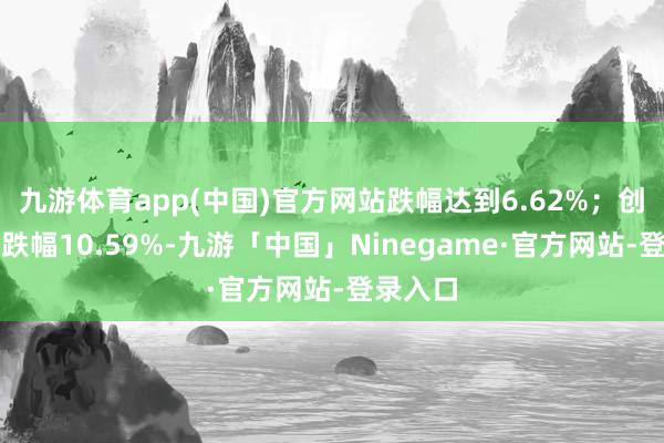 九游体育app(中国)官方网站跌幅达到6.62%；创业板指跌幅10.59%-九游「中国」Ninegame·官方网站-登录入口